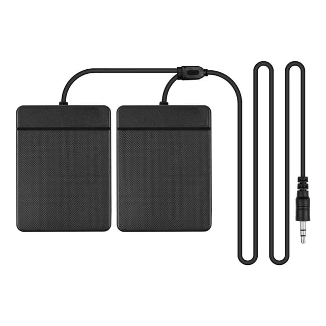 3.5mm Interface Compact Sustain Pedal Dual Pedal for Musical Instruments Portable Folding Piano Electronic Keyboard Electronic Foldable Drum