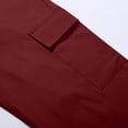 thumbnail image 5 of Cargo Pants Women, Audhol Cargo Pants for Women High Waisted Wide Leg Casual Pants Y2K Streetwear Trousers with 6 Pockets Womens Cargo Pants Red 2XL, 5 of 6