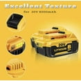 thumbnail image 3 of DCB200 6-PACK 20V 8.0Ah Lithium-Ion Replacement Power Packs for DeWalt 20V MAX XR Tools – Fits DCB180 DCB200/DCB201.etc– New Year Special replacement dewalt battery, 3 of 8