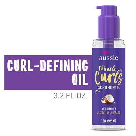 Aussie Miracle Curls Coconut Curl-Defining Oil  3.2 fl oz