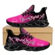 thumbnail image 1 of Nuevas zapatillas de tenis informales con estampado degradado rosa para mujer, zapatillas de plataforma con cordones transpirables para damas, 1 of 6