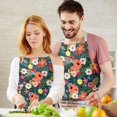 thumbnail image 3 of Pioneer Flower Floral Print Pattern Apron-Garden Aprons for Women with Pockets-Cotton Linen Waterproof Kitchen Cooking Gardening Aprons Adjustable for Kitchen,Cooking,BBQ and Salon 33x27 Inch, 3 of 7