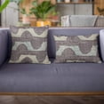 thumbnail image 3 of Plutus Brands Blue Plutus Shores Stripe Luxury Throw Pillow 24 in x 24in, Double Sided 24" x 24", 3 of 9