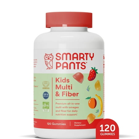 UPC 851356004071 product image for SmartyPants Kids Multi + Fiber & Omega 3 Fish Oil Gummy Vitamins with D3  C & B1 | upcitemdb.com