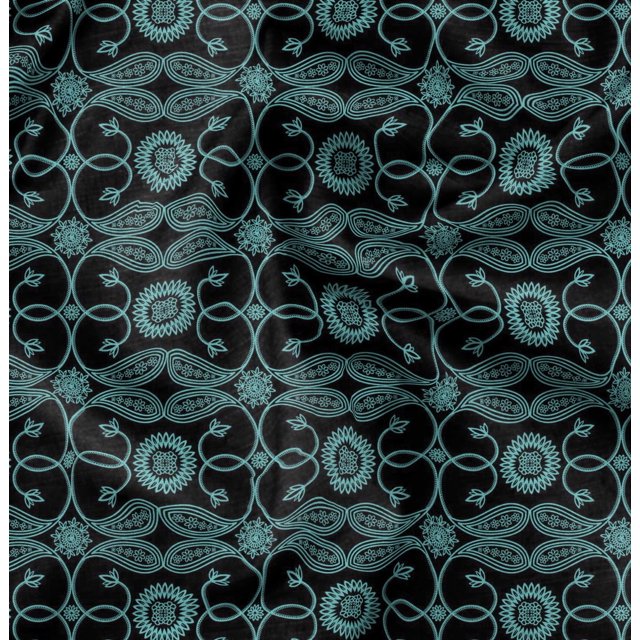 Soimoi Rayon Fabric Paisleys Paisley Print Fabric by The Yard 42 Inch Wide