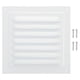 thumbnail image 1 of Ventilador de gablete de aluminio Uxcell de 6"x6", cubierta de salida de pared exterior, rejilla de aire HVAC con pantalla de louver, 1 of 6