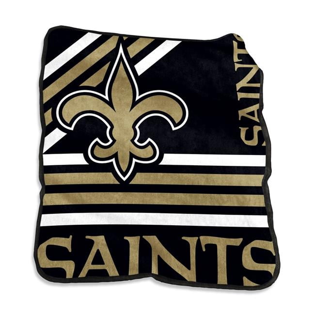 Helmet Logo New Orleans Saints Fleece Throw Blanket 