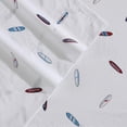 thumbnail image 2 of Nautica 100% Washed Cotton Percale 3-Piece Sheet Set, Twin XL, Navy/Red, 2 of 6