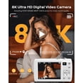 thumbnail image 2 of Cámara digital LOUM 88 MP 8K WiFi con doble lente y zoom 16x, 2 of 8