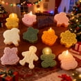 thumbnail image 4 of JDH 4PCS Christmas Mold Christmas Gingerbread Man Silicone Mold Candle Ornament DIY Making Candles Wax Soap Desserts Cookies Chocolate Baking Epoxy Resin Casting Home Themes Decor Handmade Gift, 4 of 9