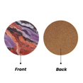 thumbnail image 2 of Multi-Shape Mdf Cork Coaster 4 Pieces Of Anti-Slip, Anti-Wear And Anti-Fouling 3.9in Easy To Clean And Stable Structure Mediumvioletred Marble_3 Round Shape, 2 of 7