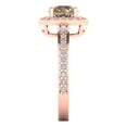 thumbnail image 3 of Clara Pucci 14K Rose Gold 1.33ct YellowMoissanite Solitaire with Accents, 3 of 8