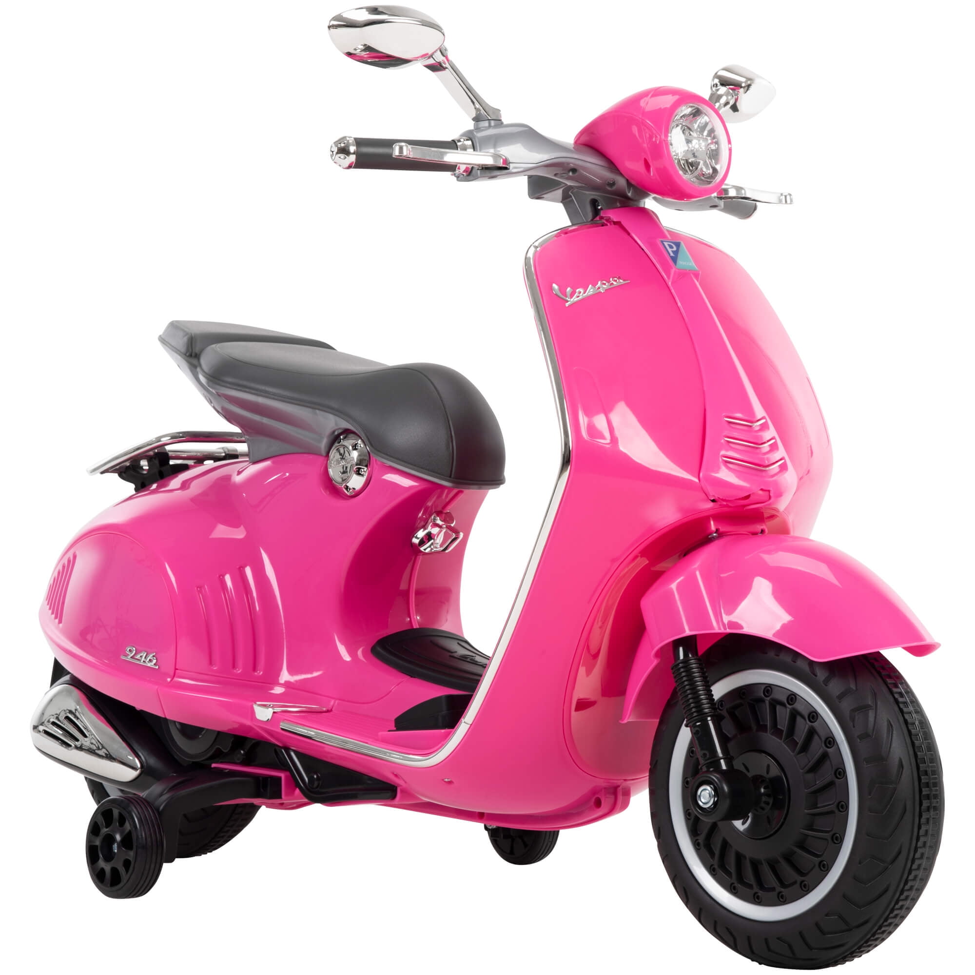 Huffy 6V Vespa Ride-On Electric Scooter for Kids, Pink - Walmart.com ...