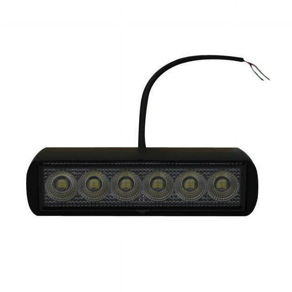 Race Sport Lighting Auxiliary Light Fit 6 x 1.5in 24-Watt Rectangle IQ Series Auxiliary LED Flood Beam RS6IQ24W
