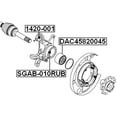 thumbnail image 2 of Febest REAR KNUCKLE BUSHING # SGAB-010RUB OEM 4592109001, 2 of 2