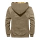 thumbnail image 3 of Men's Solid Color Flag Print Jacket Men's Spring And Autumn Casual Trend Zipper Hooded Jacket 5XL, 3 of 3
