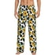 thumbnail image 1 of Balery Cute Cow Print Sunflower A Pantalones de pijama para hombre, pijama ultraligero, pantalón de descanso-Large, 1 of 6