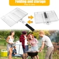 thumbnail image 2 of Jkung Nesting Grill Basket Foldable BBQ Grilling Basket with Removable Handle Stainless Steel Outdoor Cooking Camping Accessories for Meat Steak Fish Vegetable Shrimp, 2 of 8