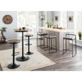 thumbnail image 5 of LumiSource Black, Medium Brown Top  Dakota Bar Table, 5 of 9