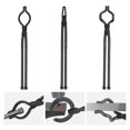 thumbnail image 1 of Pinzas de forja Blacksmith VEVOR, 3 unidades, 45 cm, de acero al carbono, 1 of 9
