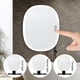 thumbnail image 5 of Espejo de maquillaje LED de pared para baño y ducha con antivaho, espejo de afeitar, estante de almacenamiento y ganchos. Espejo de tocador colgante para hombres y mujeres. Espejo de cristal., 5 of 6