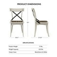 thumbnail image 5 of Furniture of America Acres Farmhouse Wood Dining Chair-Set of 2, Antique White, 5 of 7