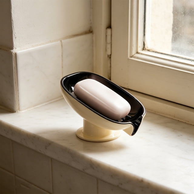 Draining Soap Dish, Wall Mounted Soap Rack for Bathroom Shower Self Draining