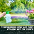 thumbnail image 4 of Pump Driven Pressure Sprayer - Herbicide Sprayer Pump for Fertilizer, Pesticide, Fungicide, Cleaner Spray Bottle - (2 Liters), 4 of 5