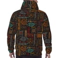 thumbnail image 7 of Lsque Polynesian Turtles Pattern Casual Men's Hoodie,Hooded Sweatshirt with Kangaroo Pocket,Pullover Hoodie-X-Large, 7 of 7