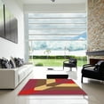 thumbnail image 6 of Ahgly Company Indoor Rectangle Patterned Love Red Area Rugs, 5' x 8', 6 of 6