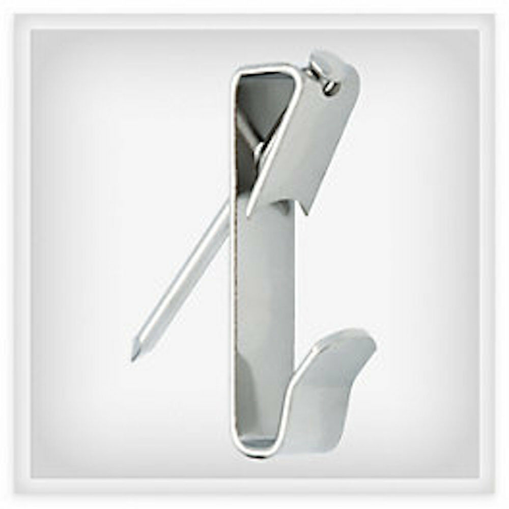 Project Basics 149164 Pack of Extra Heavy Duty Picture Hangers Chrome