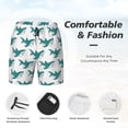 thumbnail image 5 of Lsque Mens Swim Trunks Cartoon Shark Pattern - Bathing Suit Compression Liner - Beach Swim Shorts Swimwear - (S-3XL) - Stretch Quick Dry -Small, 5 of 9