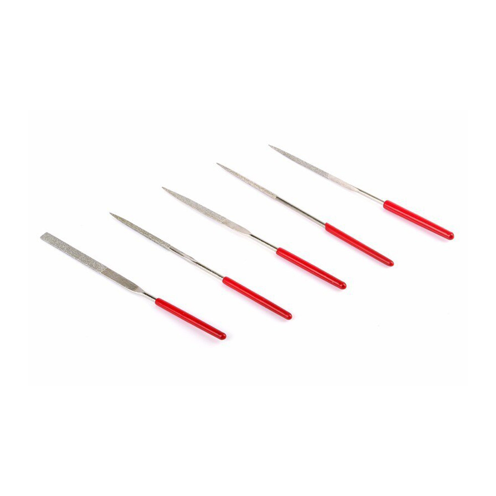 Files Set Metal Needle Carving Jewelry Diamond Glass Stone Wood Craft Tool 5pcs