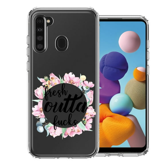MUNDAZE For Samsung Galaxy A21 Fresh Outta Fs Design Double Layer Phone Case Cover