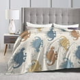 thumbnail image 4 of DouZhe Ultra-Soft Micro Fleece Lightweight Flannel Bed Blanket, Cute Cartoon Dinosaur Print Cozy Warm Throw Blankets, 40"x30", 4 of 7