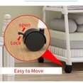 thumbnail image 4 of SUSUZI 63" Rolling Garment Rack with Wheels, 2 Storage Shelves, 66LBS Capacity Metal Coat Rack for Bedroom Cloakroom Laundry Room (White), 4 of 8