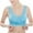 Blue, variant on WCMZJ Women's Daily Bra Push Up Bras No Underwire High Support Front Closure Front Snaps Full Coverage Easy Close Sports Bras Pink XL