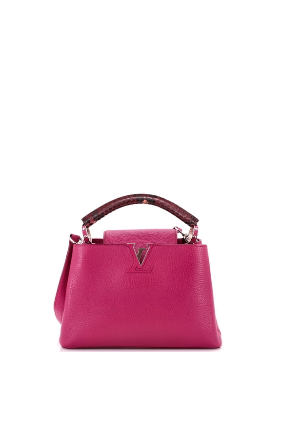 Pre-Owned Capucines Bag Leather with Python BB By Rebag