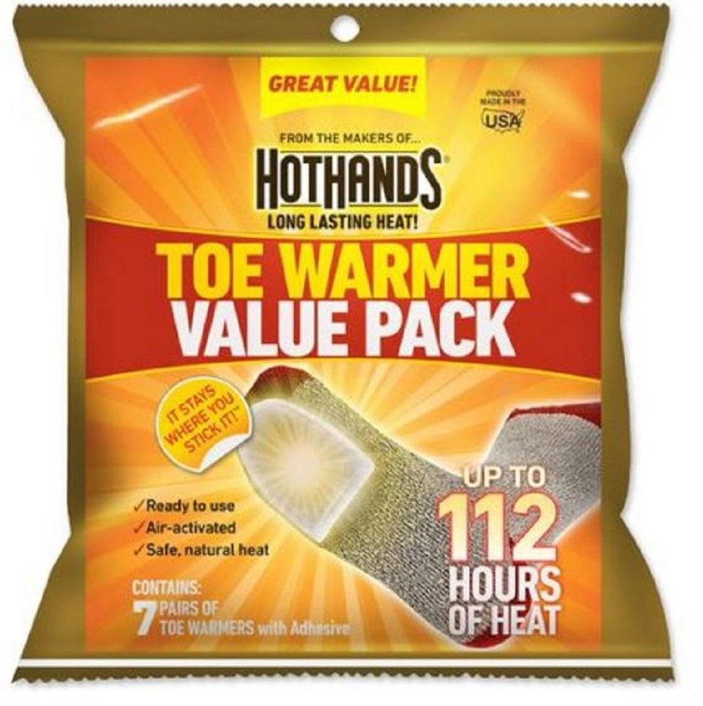 HotHands Toe Warmers 7-Pair Value Pack Ultra-thin Air-activated Safe 