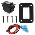 thumbnail image 3 of KAKOWELY Momentary Rocker Switch for Rv 4-pin Reversing Polarity Switch Reverse Rocker Switch Rv Jack Switch Power Stabilizer Switch for Rv 20A 12V,1.97X"X1.77"X0.79", 3 of 5