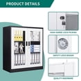 thumbnail image 5 of MIIIKO Metal Storage Cabinets, Lockable 35.4" Steel Storage Cabinet with 2 Doors and 2 Adjustable Shelves for Garage, Home, Office, 5 of 7