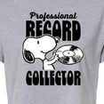 thumbnail image 3 of Peanuts - Snoopy Record Collector - Juniors Cropped Cotton Blend T-Shirt, 3 of 6