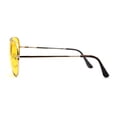 thumbnail image 3 of SA106 Mens Polarized Metal Rim Night Driving Lens Aviator Sunglasses Gold, 3 of 3