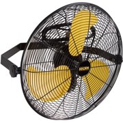 5100 CFM Safety Yellow 20 inch Outdoor High Velocity Wall Mounted Fan with IP44 Enclosure Motor, Sealed Control Box, 9 FT Cord & GFCI Plug, Weatherproof for Patio, Workstation - UL Listed