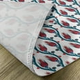 thumbnail image 5 of Ambesonne Teal Place Mats Set of 4, Ottoman Style Floral Art, Standard Size, Red Teal, 5 of 6