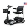 moobody SPORT GREY 4 Wheels Outdoor Compact Mobility Scooter with 2 in 1 Cup & Phone Holder