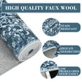 thumbnail image 7 of Haperlare Vintage Rug Runner 2'x6' Entryway Floral Area Rugs for Hallway Washable Low Pile Rugs for Bedroom Non Slip Kitchen Laundry Rug Navy Blue, 7 of 7