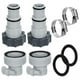 thumbnail image 1 of Kit Adaptador Manguera Piscina, 2 Tipos Conector Bomba Piscina para Mangueras 1,5 y 1,25 Pulgadas Piezas Repuesto Sobre el Suelo, 1 of 5