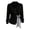 Black, variant on Women's Wrap Button Down Shirts Collared Long Sleeve Side Twist Tie Top Solid Color Slim Fit Casual Dressy Blouses (White,L)
