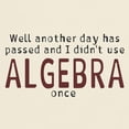 thumbnail image 3 of CafePress - Didn't Use Algebra Today Light T Shirt - Light T-Shirt - CP, 3 of 4